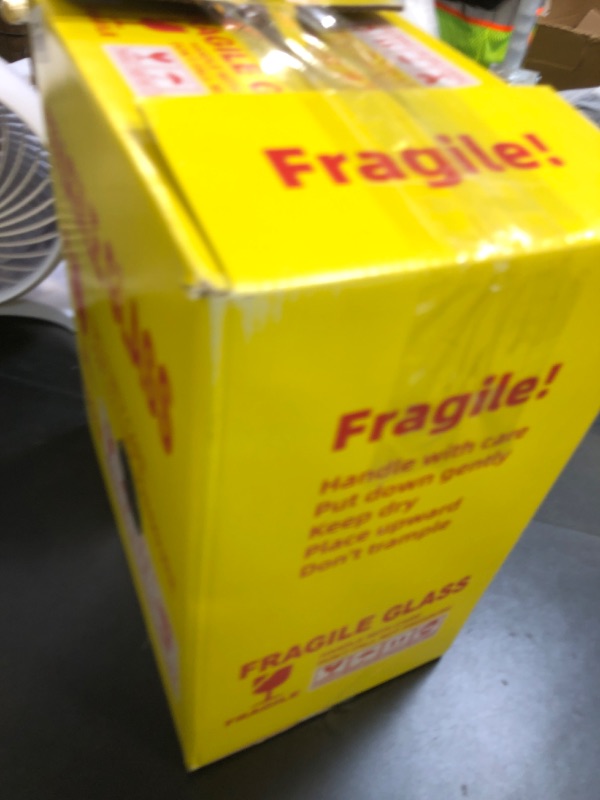 Photo 1 of JPHYLL Fish Tank 2.2 Gallon Fish Bowl with Humidifier 7 Color Auto-Looping Light 3 in 1 Quiet Pump with Filteration & Oxygenation & Circulation, Temperature Display, HD Float Glass, Thickened Base