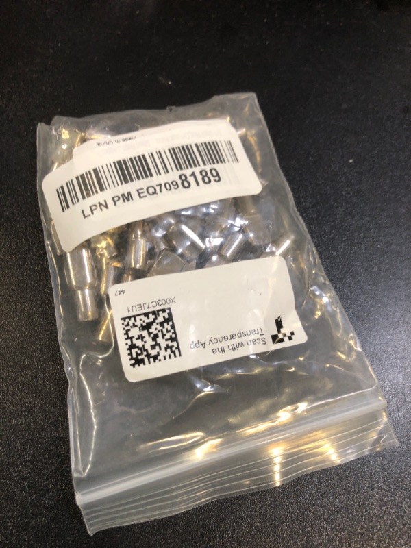 Photo 1 of 1/4 Inch Shelf Pegs,Spoon Shape Support Pins for Shelves Cabinets Furniture Nickel Plated-40Pcs