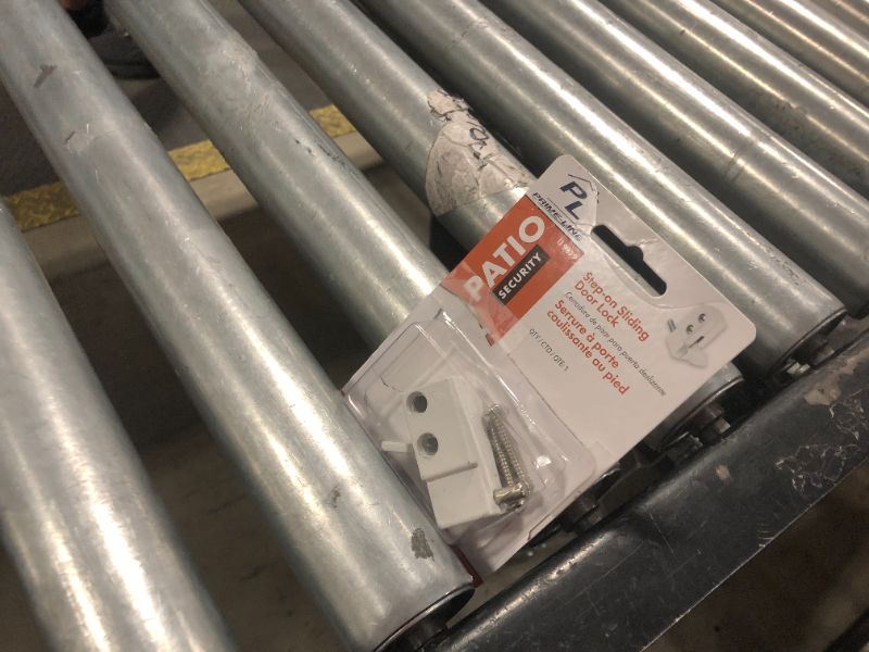 Photo 1 of Prime-Line U 9879 White, Step-On Sliding Patio Door Lock (Single Pack)