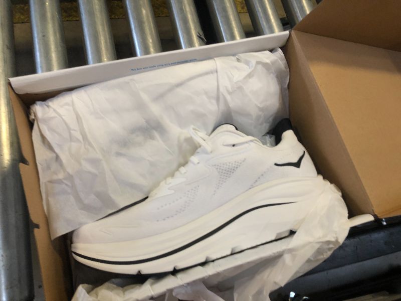 Photo 1 of Hoka Men's Clifton 10 Sneaker, White/Black, 11