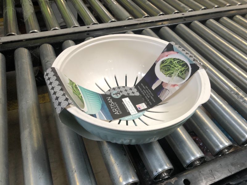 Photo 1 of Nordic Ware 2-in-1 Colander Bowl Set, White and Sea Glass