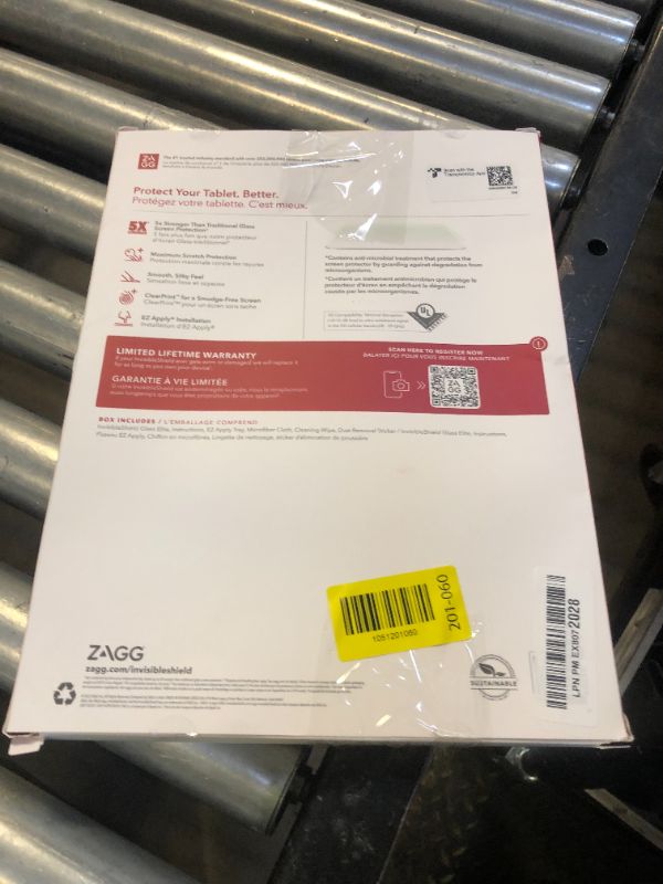 Photo 1 of ZAGG InvisibleShield Glass Elite Screen Protector for Apple iPad Pro 12.9" (6th/5th/4th/3rd Gen) - 5X Shatter Protection, Anti-Fingerprint Technology, Easy to Install