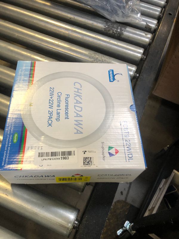 Photo 1 of CHKADAWA Circular Bulb FC8T9/DL, 8 Inch T9 22W Circline Fluorescent Light Bulbs, Replacement Round Fluorescent Lamp Tube, Bright Daylight 6400K 1250 Lumens, G10q 4 Pin Base, 2 Pack