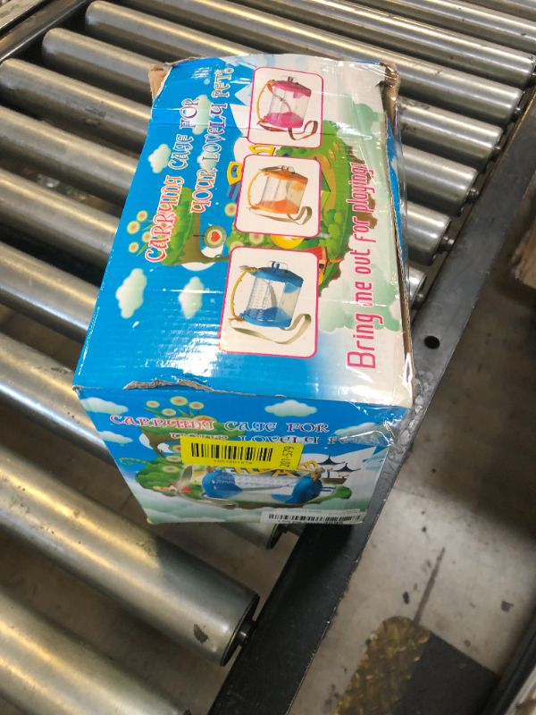 Photo 1 of kathson Portable Hamster Cage Dwarf Hamster Carry Travel Cage with Water Bottle Food Bowl Adjustable Strap Pet Outgoing Cage for Gerbil Hedgehog Mice Squirrel