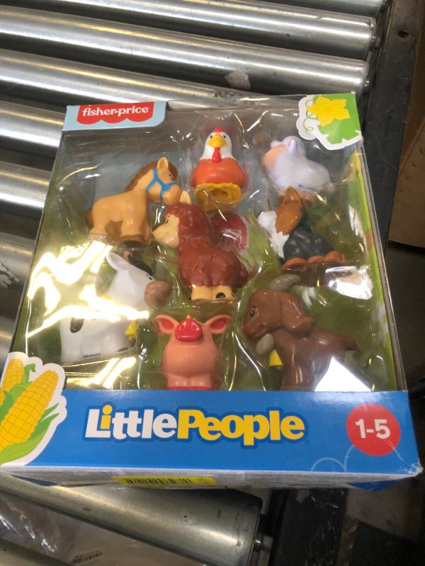 Photo 1 of Fisher-Price Little People Toddler Toys Farm Animal Friends 8-Piece Figure Set for Pretend Play Ages 1+ Years