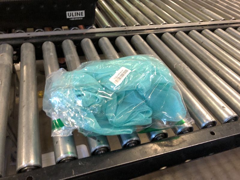 Photo 1 of Deco Poly Mesh, Turquoise Green Non Metallic - 10 Inch x 30 Feet