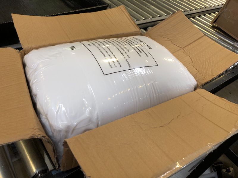 Photo 1 of Mattress Topper Queen for Back Pain, Extra Thick Mattress Pad Cover, Plush Pillow Top, Deep Elastic Pocket, White