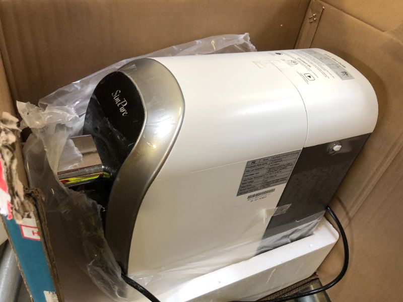 Photo 1 of SimPure Y7P-BW UV Countertop Reverse Osmosis Water Filter, NSF/ANSI 58 Certified, 5 Stage RO Water Filtration System, Water Purifier for Home, 4: 1 Pure to Drain, BPA Free (No Installation Required)

