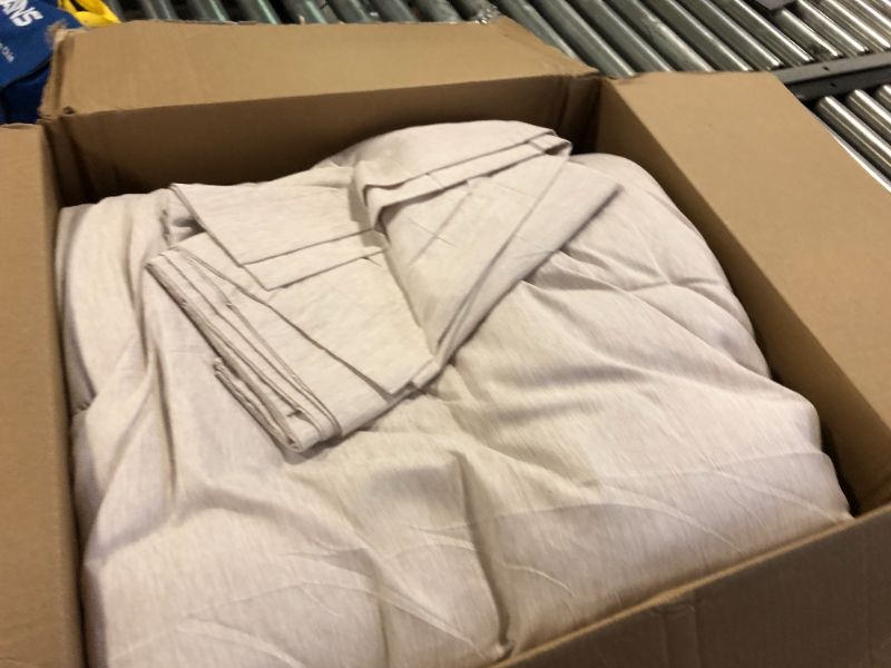 Photo 1 of DWR Superior Feather Down Comforter Oversized King Size, Ultra-Soft Rose-Silk Cotton-Blend Fabric, All Season Medium Warmth Bed Duvet Insert(120"x98", White)