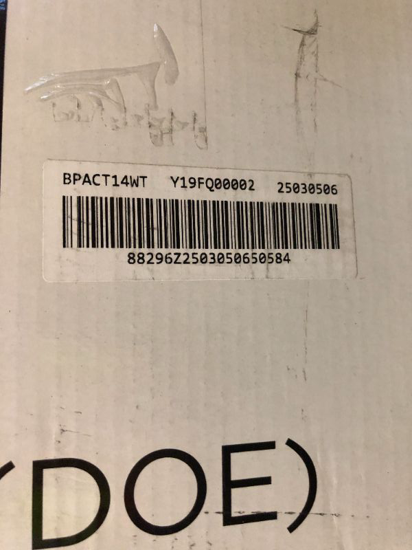 Photo 1 of -FACTORY SEALED- BLACK+DECKER Smart Portable Air Conditioner, 14,000 BTU (10,200 BTU SACC) for Rooms up to 700 Sq. Ft., Smart Portable AC with Follow Me Remote and Window Kit, BPACT14WT, White
