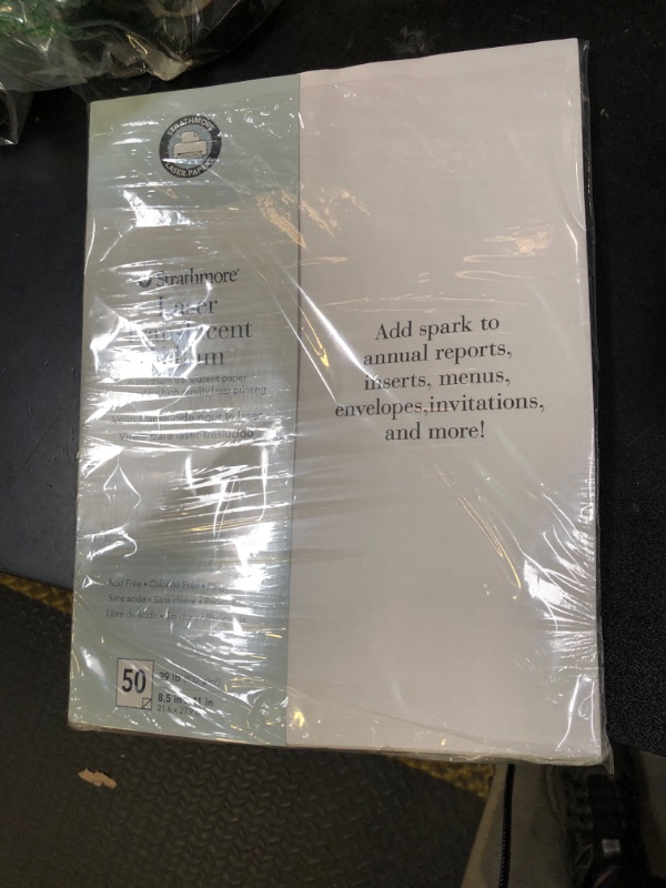 Photo 1 of Strathmore 59-854 Laser Vellum Inkjet Paper, 8.5"x11", 50 Sheets,white/ivory