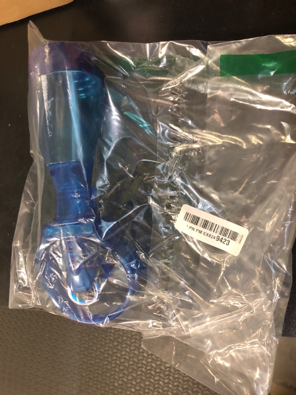 Photo 1 of O2COOL Deluxe Handheld Battery Powered Water Misting Fan (Dark Blue)