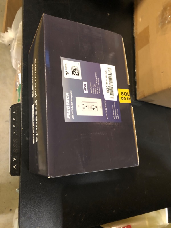 Photo 1 of ELECTECK 10 Pack GFCI Outlets 20 Amp, Non-Tamper Resistant, Decor GFI Receptacles with LED Indicator, Ground Fault Circuit Interrupter, Wallplate Included, ETL Listed, White