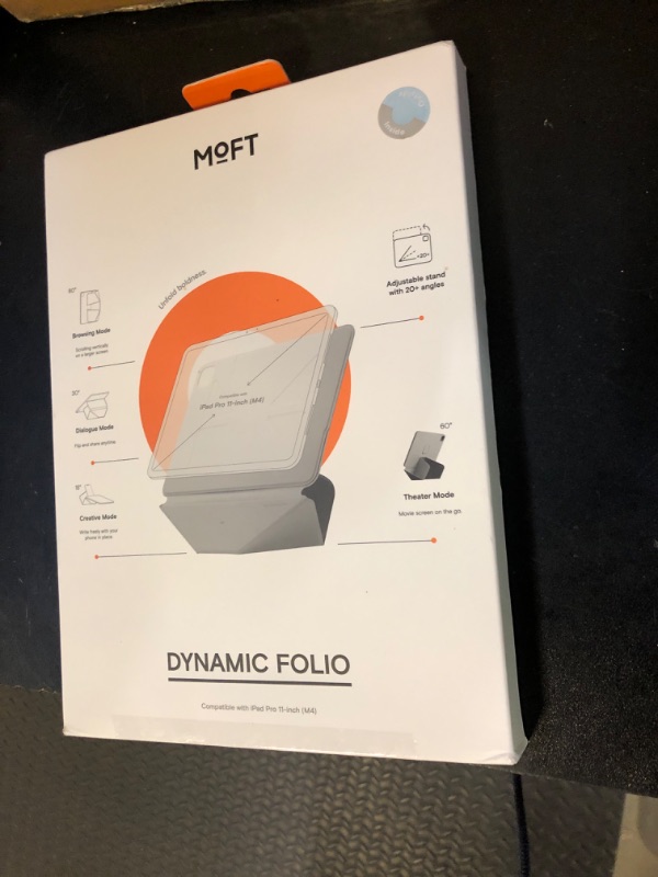 Photo 1 of MOFT Dynamic Folio Case for iPad Pro 11 Inch 2024 5th Gen(M4), Silm Magnetic Stand Case with 20+ Viewing Angles, Auto Wake/Sleep, Ultra Thin, Soothing Mist x Misty Cove