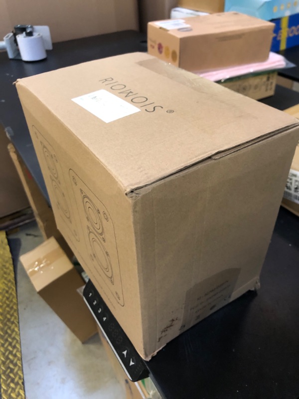 Photo 1 of RIOWOIS Powered Bluetooth Bookshelf Speakers, 40W Record Player Speakers with 2.75 Inch Woofer, Stereo Speakers with Optical/AUX/TV-ARC Connection for Turntable, No Receiver or Amplifier Required.