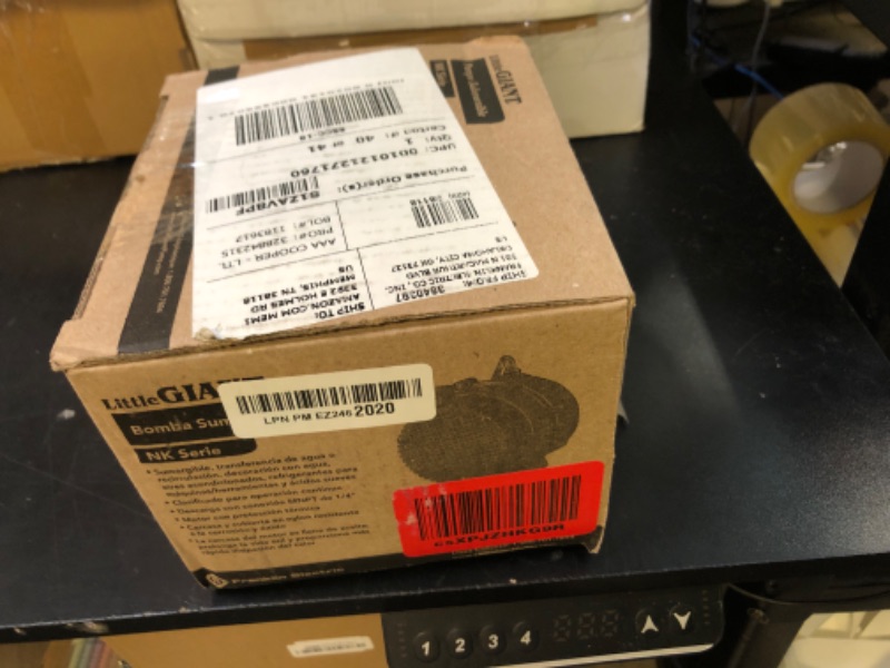 Photo 1 of Little Giant NK-2 "NO KORODE" Series, 115 Volt, 1/40 HP, 325 GPH Mild Acid, Alkalis and Hard Water Submersible Pump with 18-Ft. Cord, Black, 527176