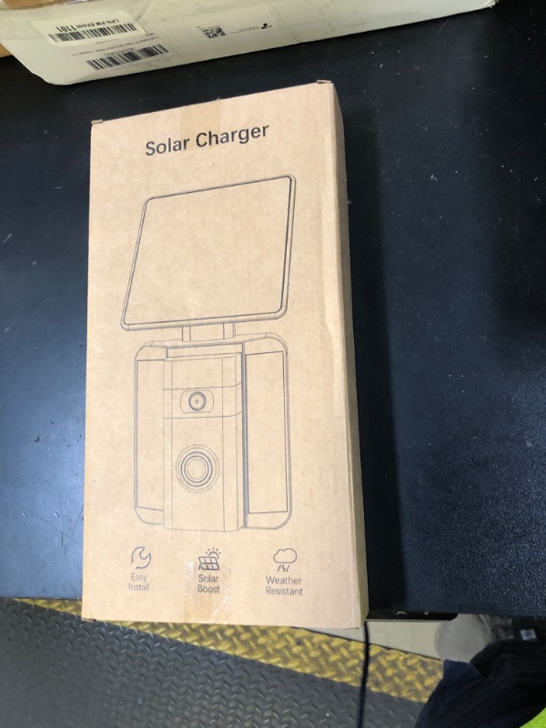 Photo 1 of Solar Charger Compatible for Ring Video Doorbell (2020 Release) Micro-USB Port Charging, QIBOX Adjustable Solar Panel Mount, Efficient Solar Charger for Doorbell Camera