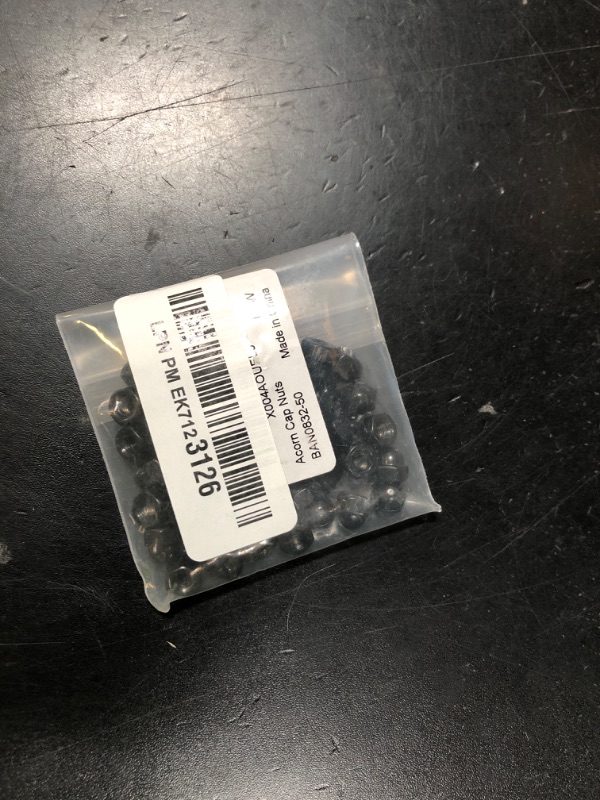 Photo 1 of 8-32 Acorn Cap Nuts, 304 Stainless Steel 18-8, Black Finish, 50 PCS