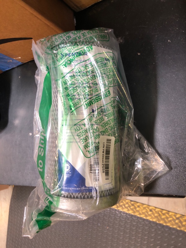 Photo 1 of Pentair Pentek FloPlus-10 Carbon Water Filter, 10-Inch, Under Sink Modified Molded Carbon Block Replacement Cartridge, 10" x 2.5", 0.5 Micron