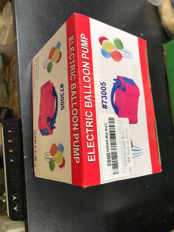 Photo 1 of FLSEPAMB Balloon Pump, Electric Balloon Pump,Portable Dual Nozzles Electric Balloon Air Pump 110V 600W, Electric Balloon Inflator with Tying Tool, Colored Ribbons for Party Decoration