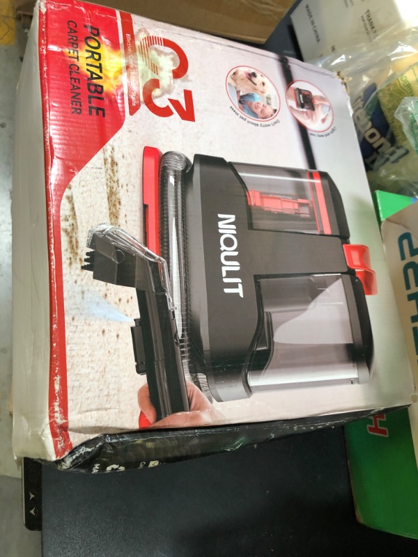 Photo 1 of Portable Carpet & Upholstery Cleaner Machine - 15Kpa Deep Cleaning for Area Rugs, Pets, Couch & Car, Cleaning Machine with Dual Size BrushHead & Self-Cleaning System, Spot Cleaner for Stairs/Furniture