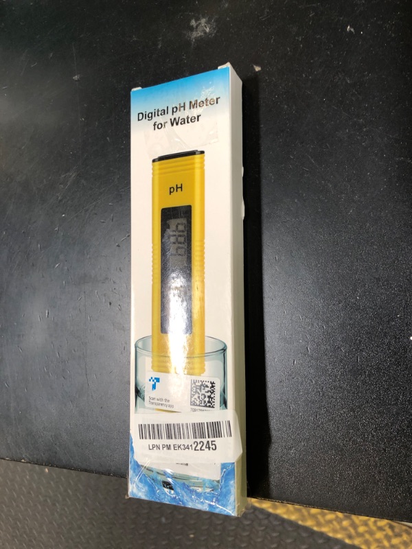 Photo 1 of PH Meter for Water Hydroponics Digital PH Tester Pen 0.01 High Accuracy Pocket Size with 0-14 PH Measurement Range for Household Drinking, Pool and Aquarium