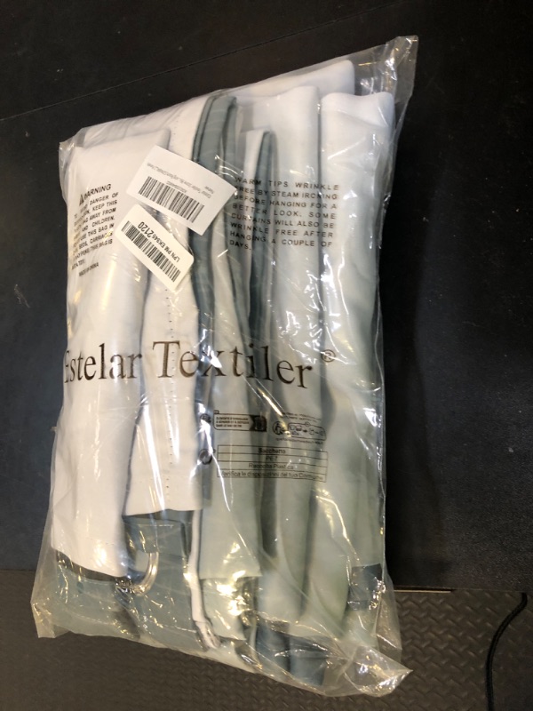 Photo 1 of Estelar Textiler Stone Blue and Greyish White Blackout Curtains 84 Inches Long,Full Room Darkening Grommet Curtains for Bedroom,Thermal Insulated Ombre Blackout Drapes for Living Room,52Wx84L,2 Panels