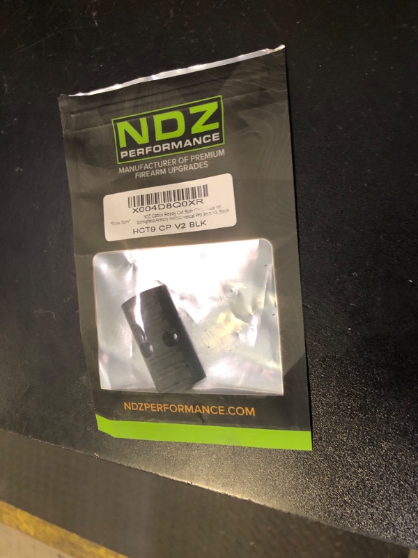 Photo 1 of NDZ Performance Textured RMR Optic Slide Cover Plate for Springfield Hellcat, Hellcat Pro & Pro Comp – 6061 Aluminum – Fits Optics Ready Cuts – Made in USA – Black