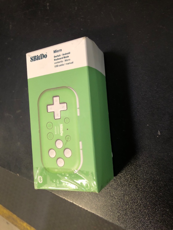 Photo 1 of Nargos 8BitDo Micro Bluetooth Key Chain Sized Mini Controller for Nitendo Switch, Windows, Android and macOS (Micro- Green)