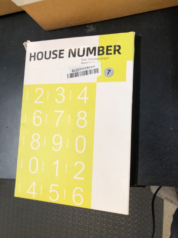 Photo 1 of House Numbers10 Inch Metal House Numbers Large Modern House Numbers for Outside - Black Address Numbers for House Number Floating Door Numbers for House Street Address Number 7