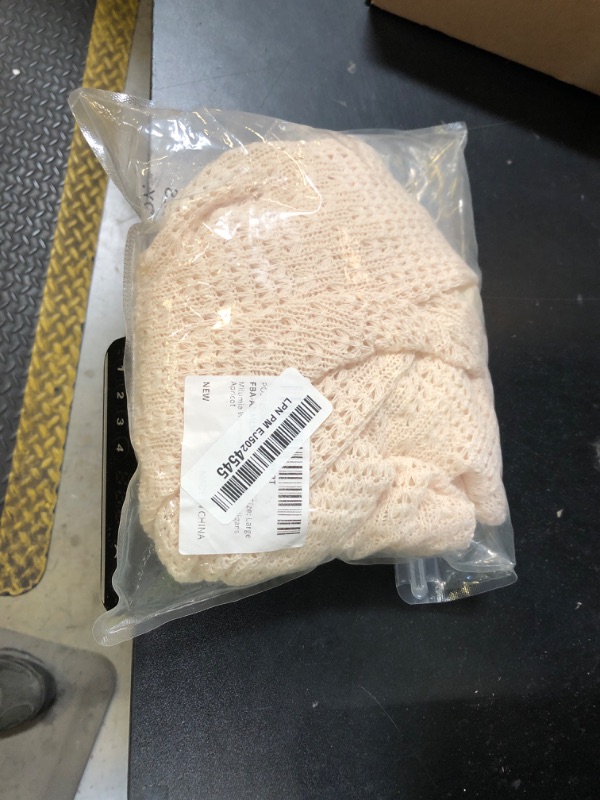 Photo 1 of Milumia Women's Tie Front Crochet Cover Up V Neck Bell Long Sleeve Crop Cardigans Apricot