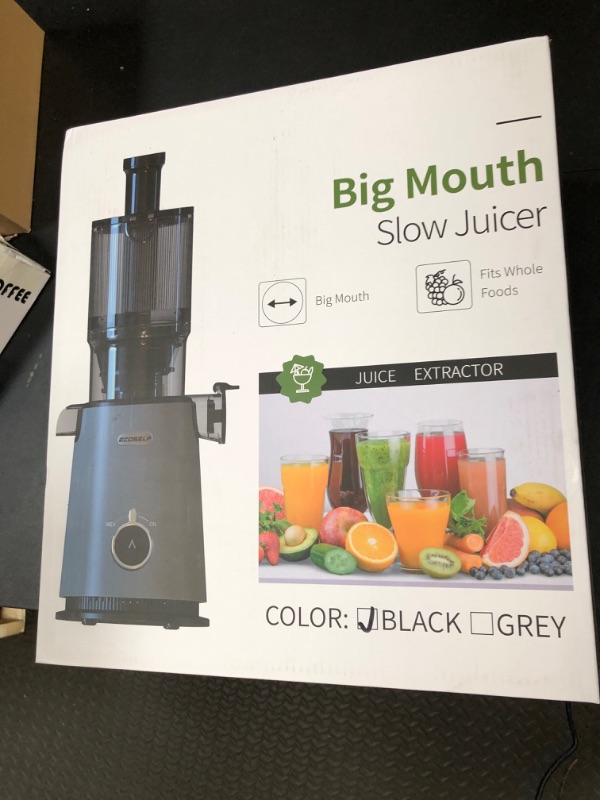 Photo 1 of Juicer Machines, ECOSELF Large Feed Chute for Family Needs, Professional Hands Free Cold Press Juicer For Whole Fruits & Vegetables, Self Feeding for Juice Extractor Machine, Easy to Clean