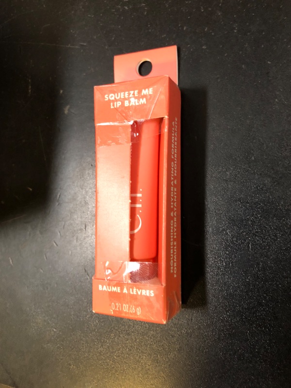 Photo 1 of e.l.f. Squeeze Me Lip Balm, Moisturizing Lip Balm For A Sheer Tint Of Color, Infused With Hyaluronic Acid, Vegan & Cruelty-free, Strawberry