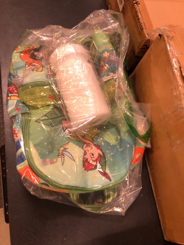 Photo 1 of Peter Pan Mini Backpack for Kids - Peter Pan Backpack Bundle with 13” Disney Peter Pan Mini Backapck with Front Pocket, 26oz Water Bottle, More | Disney Mini Backpack Peter Pan