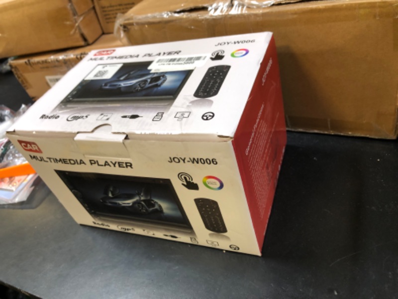 Photo 1 of Upgrade Wireless Double Din Car Stereo with Carplay, Android Auto, Bluetooth, 4-Channel RCA, High Power, 2 Subwoofer Ports, 7" HD Capacitive Touchscreen Car Radio, Backup Camera, Audio Receiver