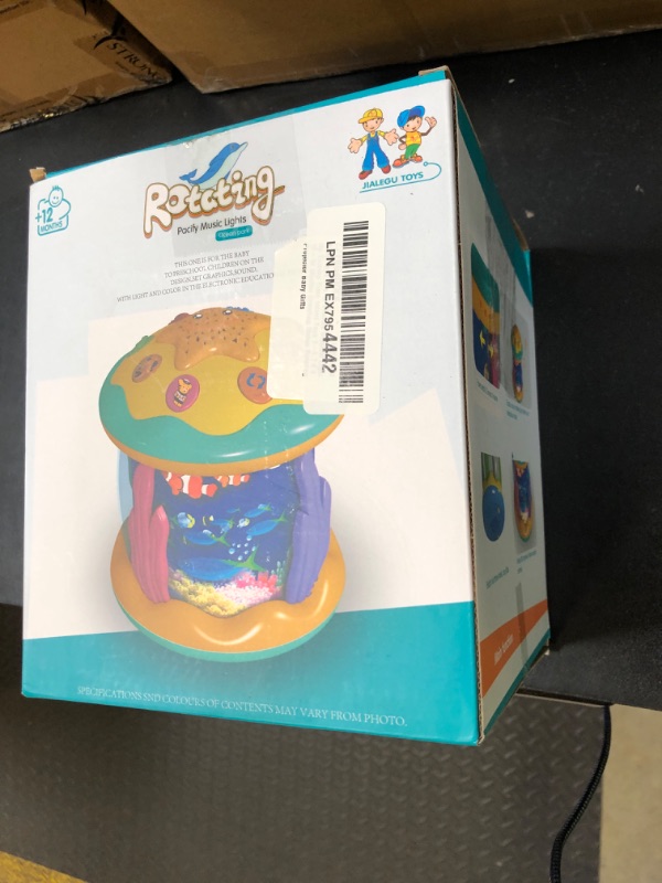 Photo 1 of Baby Toys 6 to 12 Months Musical Light Up Tummy Time Infant Toys 3-6 7 8 9 12-18 Months Crawling Ocean Rotating Projector Baby Gifts for 1 2 3 Year Old Boy Girl Birthday Toddlers Kids