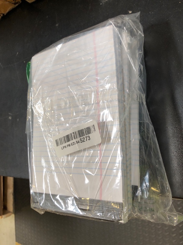 Photo 1 of Oxford 5 x 8 Legal Pads, 12 Pack, Narrow Ruled, White Paper, 50 Sheets Per Writing Pad, Made in the USA (74019)