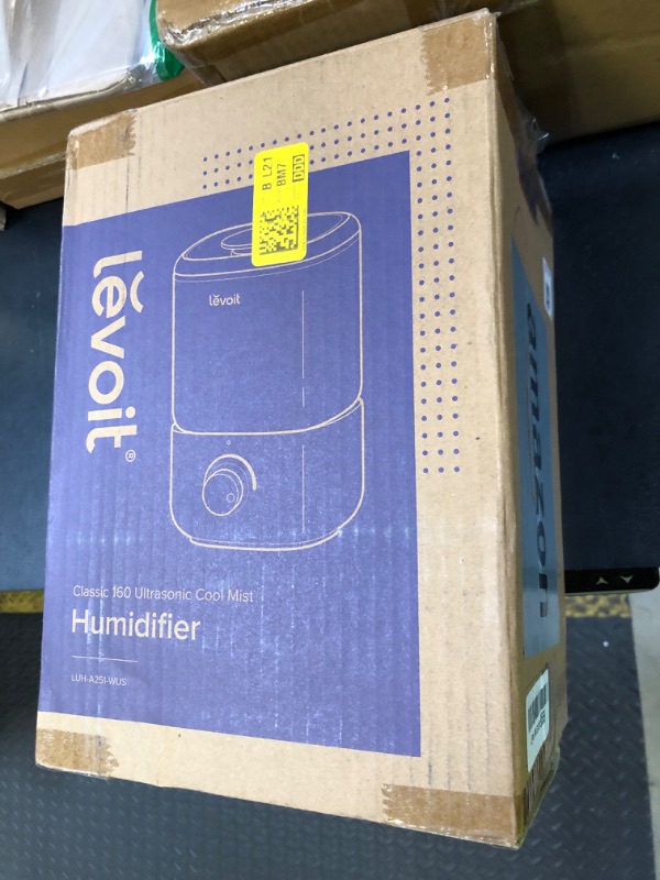 Photo 1 of LEVOIT Top Fill Humidifiers for Bedroom, 2.5L Tank for Large Room, Easy to Fill & Clean, 28dB Quiet Cool Mist Air Humidifier for Home Baby Nursery & Plants, Auto Shut-off and BPA-Free for Safety, 25H