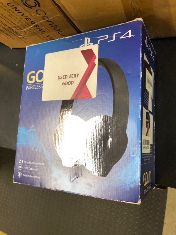 Photo 1 of PlayStation Gold Wireless Headset - PlayStation 4