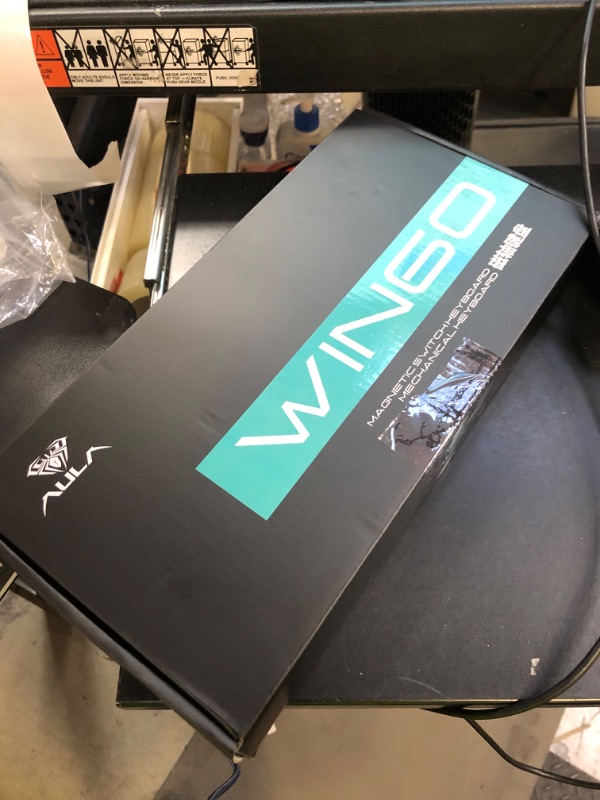 Photo 1 of Aula WIN60 HE - 60% Mechanical Gaming Keyboard Wired, Hall Effect Magnetic Switch Hot Swappable, Adjustable Actuation RT Mode, 8000 Hz Polling Rate, RGB Keyboard 60 Percent Compact Design for PC
