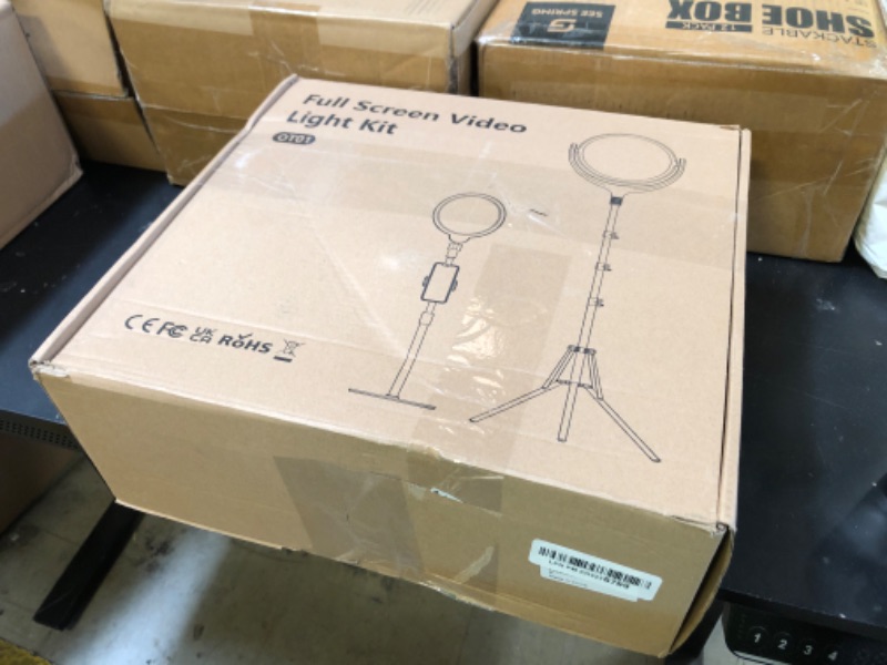 Photo 1 of Ring Light for Online Teaching Video Conferencing 2700-6500K- Home Office Studio Light - Desktop & Phone Tripod Stand - High CRI 2-Point Lighting for Video Recording/Photography/Flexible Work