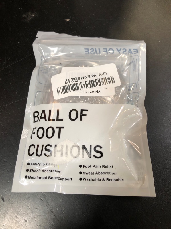 Photo 1 of Comfowner Ball of Foot Cushions, Metatarsal Pads Women, High Heels Non-Slip Comfort Pads, Shoe Support for Metatarsalgia Mortons Neuroma Pain Relief (2 Pairs, Crystal)