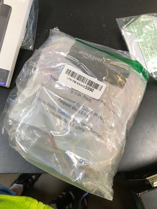 Photo 1 of Amazon Basics Assorted Size and Color Rubber Bands, 0.5 lb.