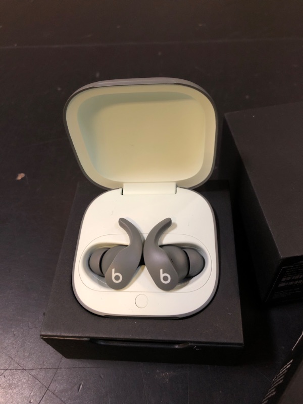 Photo 1 of Beats Fit Pro - True Wireless Noise Cancelling Earbuds - Apple H1 Headphone Chip, Compatible with Apple & Android, Class 1 Bluetooth®, Built-in Microphone, 6 Hours of Listening Time – Sage Gray