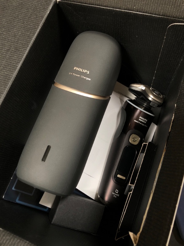 Photo 1 of Philips Norelco Shaver i9000 Prestige Ultra, Wet & Dry Electric Shaver, Ink Black, SenseIQ Pro Technology, Triple Lift & Cut System, 360 Rotating NanoTech Precision Blades, 5 Shaving Modes, XP9400/89