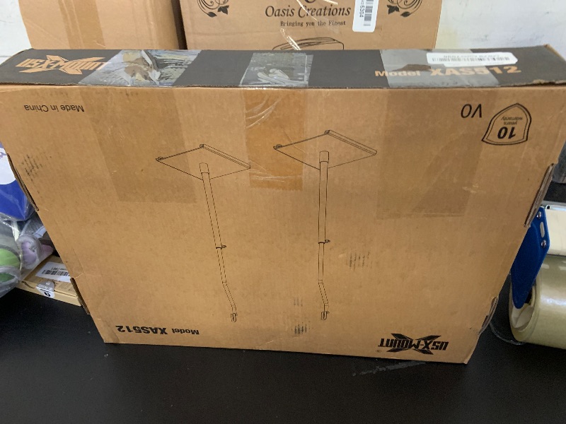 Photo 1 of USX MOUNT Universal Speaker Stands, Height Adjustable Extend 30.0" to 39.1" for Satellite Speakers & Small Bookshelf Speakers up to 11 lbs Per Stand, 1 Pair Floor Stands for Sony Bose Polk JBL Yamaha