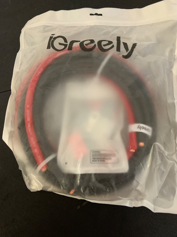 Photo 1 of iGreely 4 AWG Gauge Wire Welding Battery Pure Copper Ultra Flexible Cable,10 Feet Black + 10 Feet Red Oxygen Free Copper OFC Welding Cable and Lugs Terminal Connectors with Heat Shrink Tubing