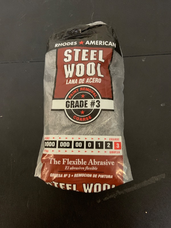 Photo 1 of Homax Rhodes American Paint Removal Steel Wool, Coarse Grade #3, 12 Pads