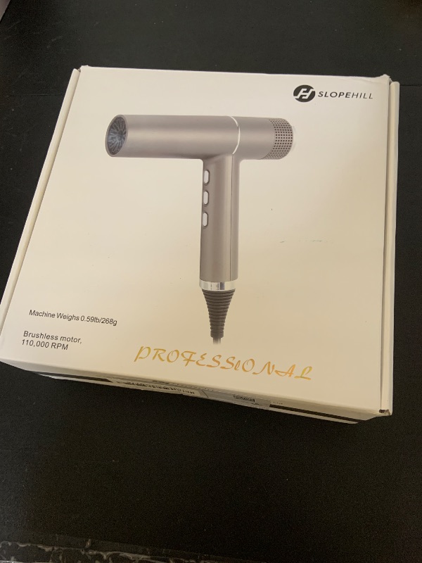 Photo 1 of slopehill Hair Dryer with Unique Brushless Motor | Intelligent Fault Diagnosis | Innovative Microfilter | Oxy Active Technology | Led Display (Grey)