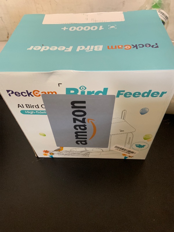 Photo 1 of PeckCam® Smart Bird Feeder with Camera 2K HD Auto Detect & Notify, AI Identify 10000+ Birds Camera with Solar Panel 5 Perch Attachments Wireless Outdoor Birdwatching Gift for Birds Lover, Blue